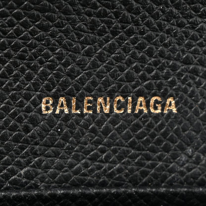 Balenciaga Signature Grained Calfskin Graffiti BB Chain Wallet Black Multicolor 6 of 14