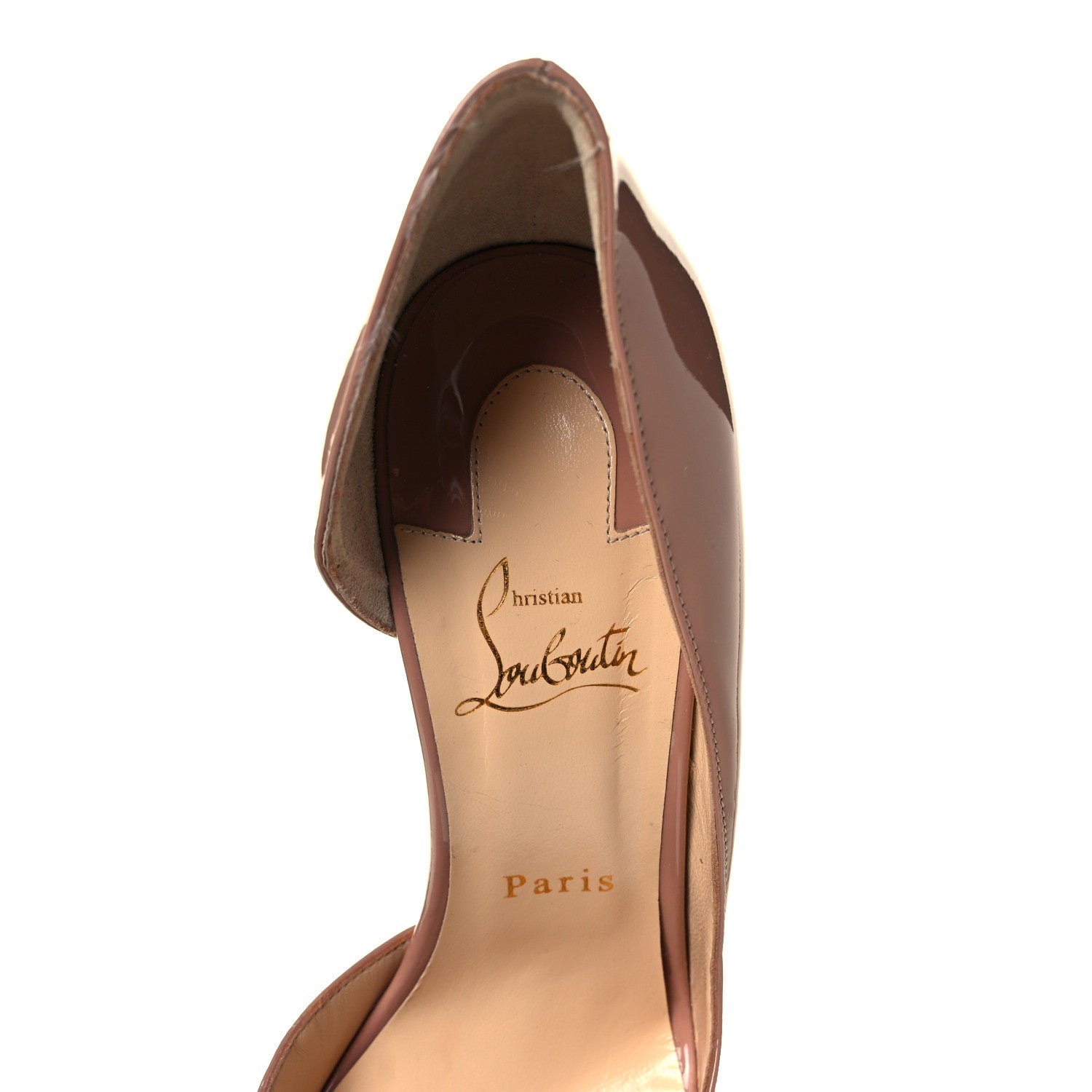Christian Louboutin Patent Iriza 100 Pumps 39.5 Nude 7 of 8