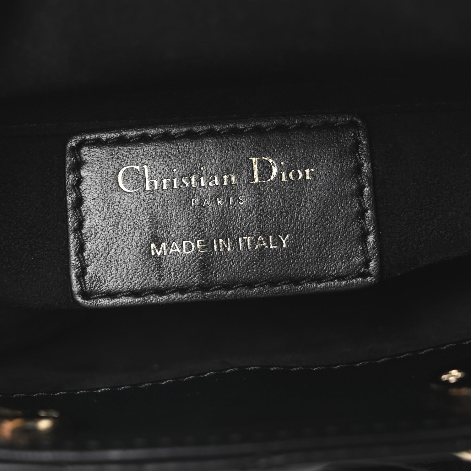 Christian Dior Lambskin Cannage Micro Lady D-Joy Black 6 of 9