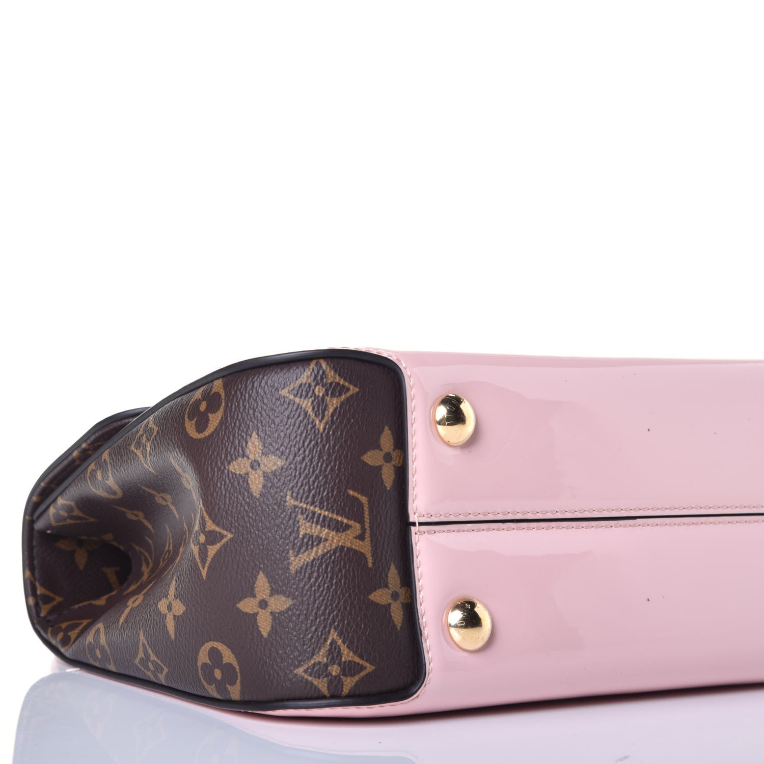 Louis Vuitton Patent Calfskin Monogram Cherrywood PM Rose Ballerine 7 of 8