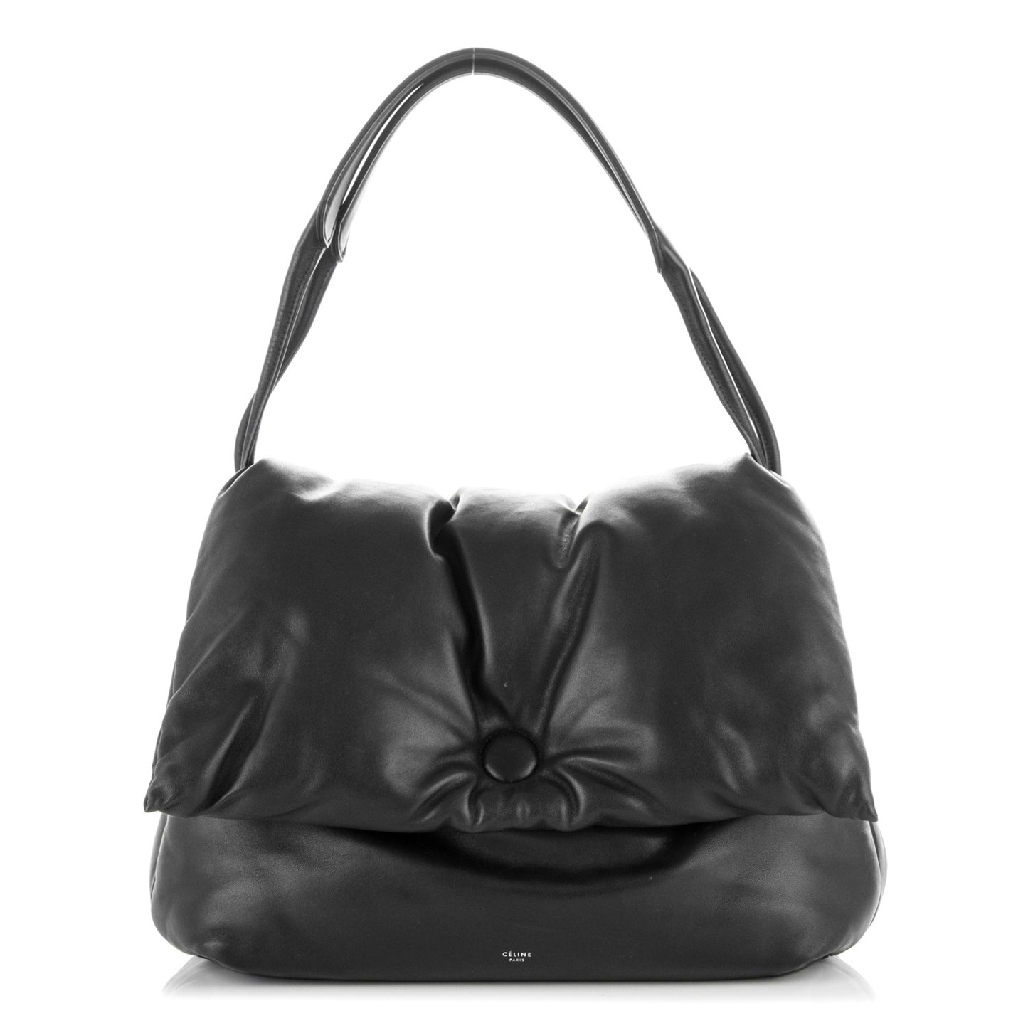Smooth Lambskin Medium Pillow Flap Black
