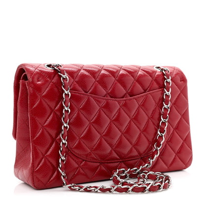 Chanel Caviar Quilted Medium Double Flap Red 3 of 12