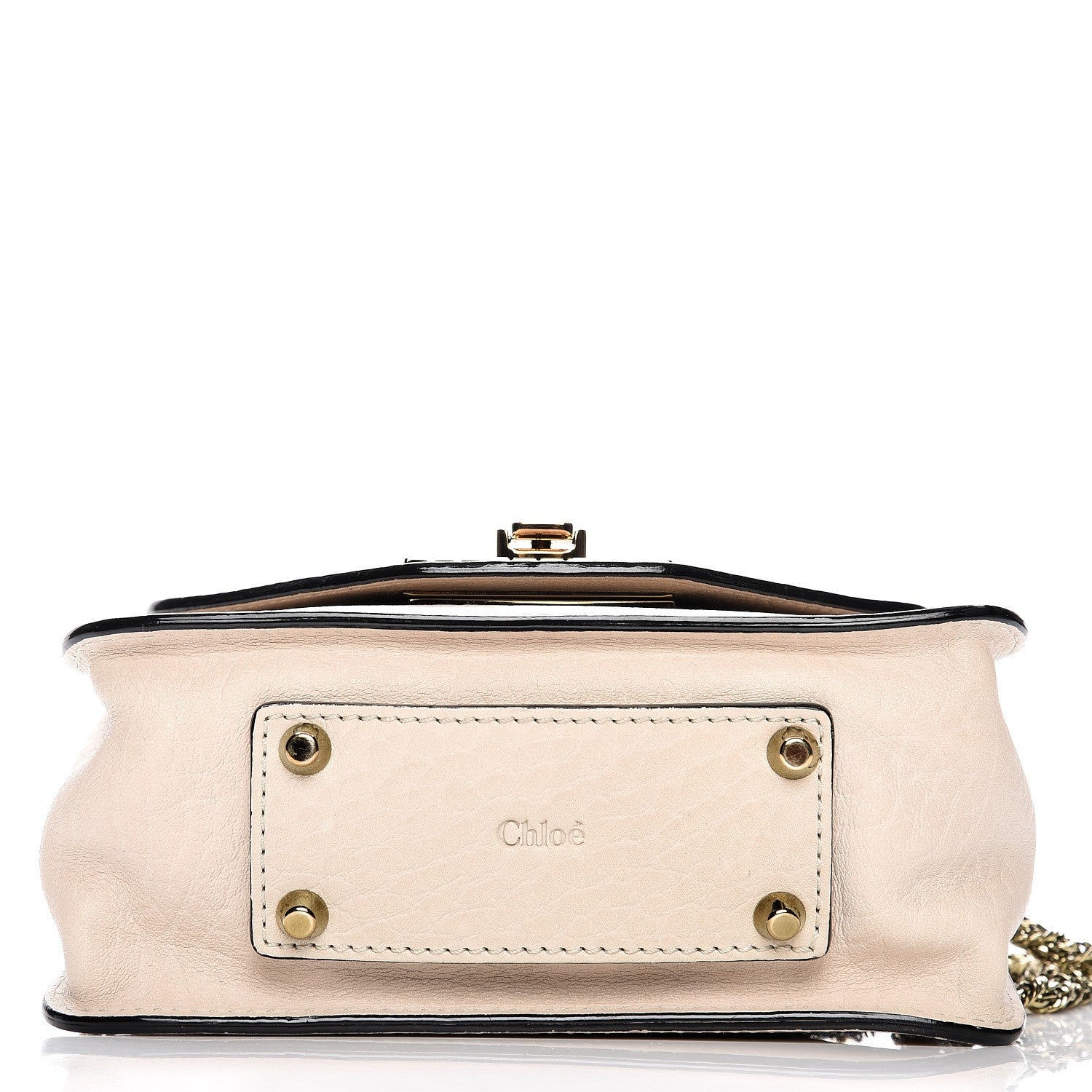Chloe Grained Calfskin Mini Sally Flap Bag Beige 12 of 13