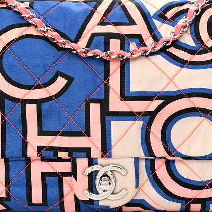 Chanel Nylon Printed Maxi Flap Multicolor 8 of 10