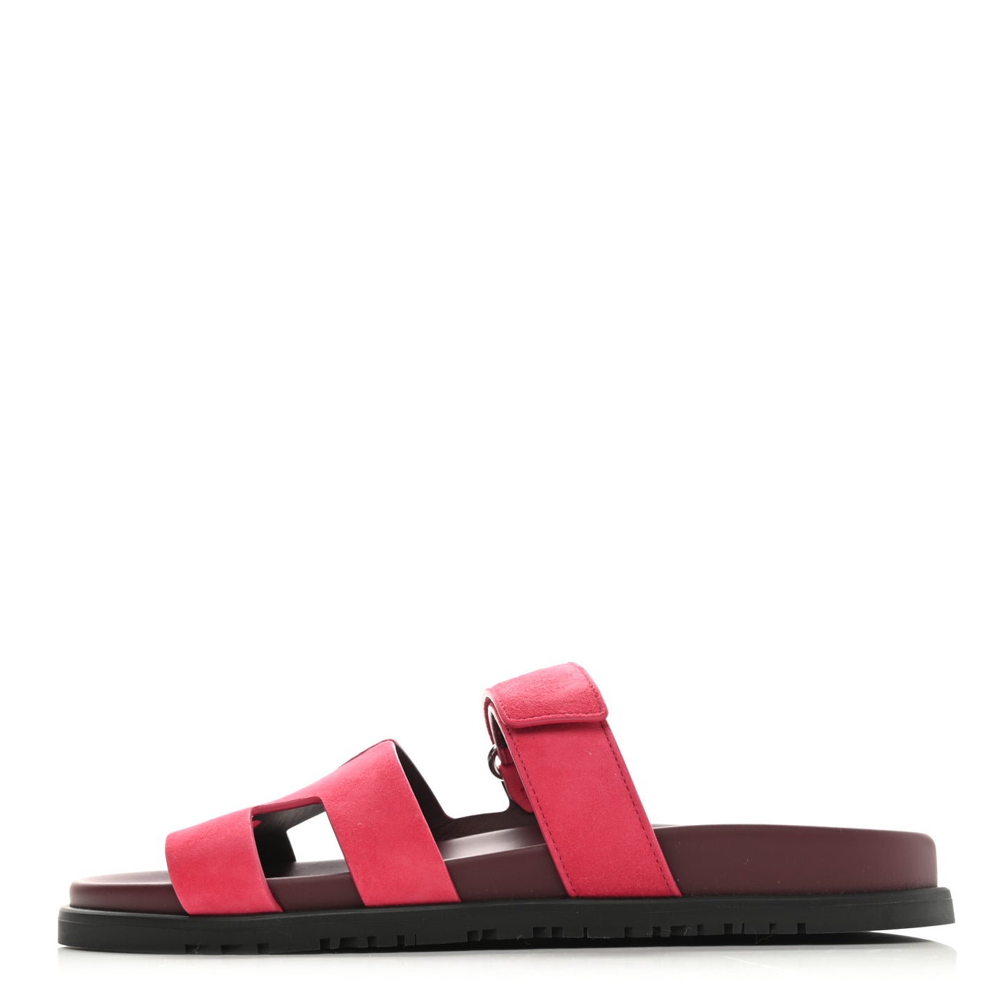 Suede Goatskin Womens Chypre Sandals 40 Rose Framboise