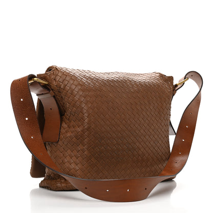 Bottega Veneta Nappa Intrecciato Messenger Bag Noce 2 of 10