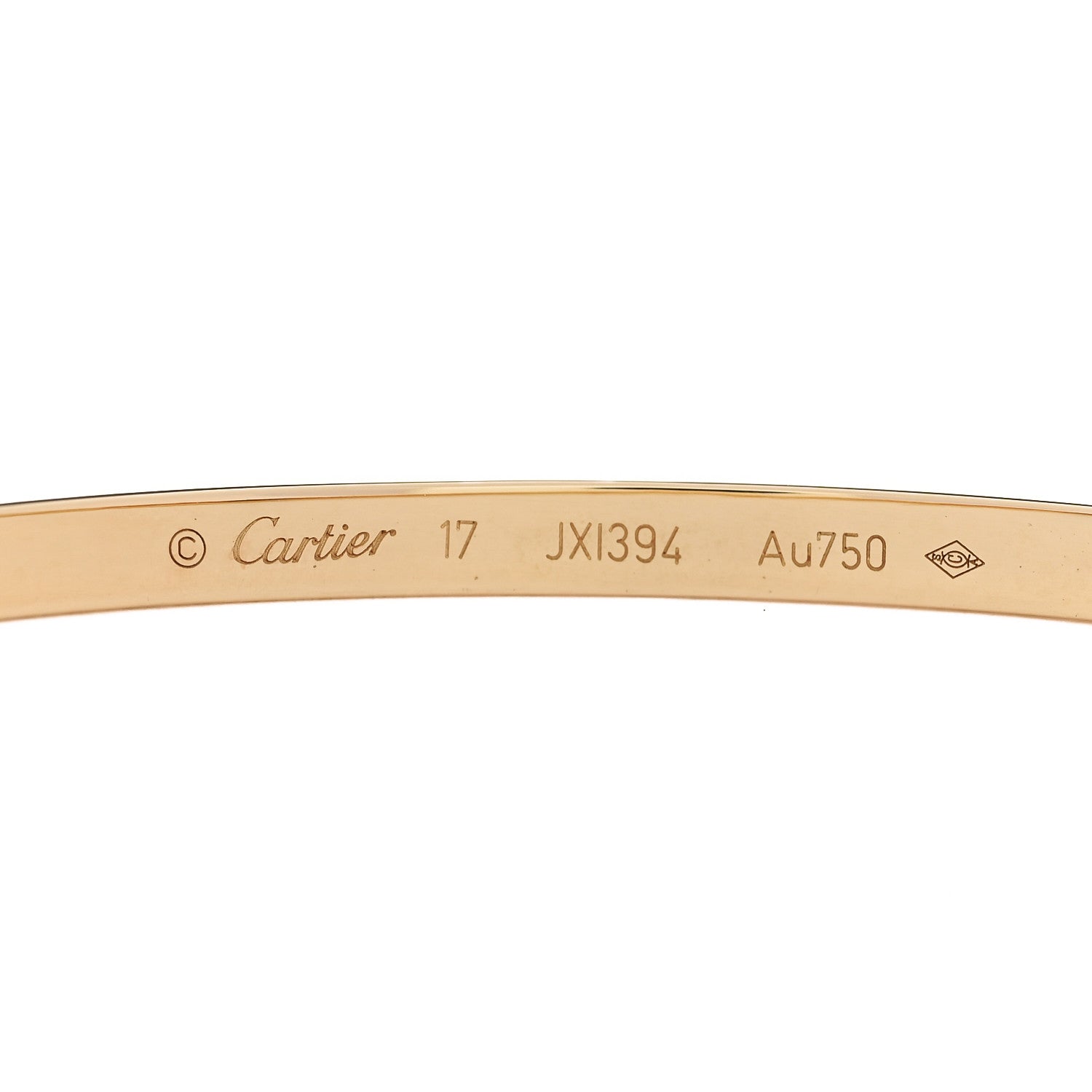 Cartier 18K Yellow Gold 10 Diamond Small LOVE Bracelet 17 5 of 5