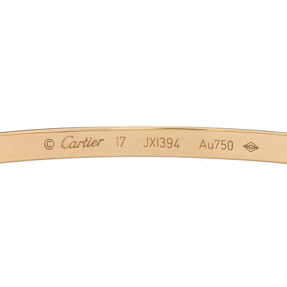 Cartier 18K Yellow Gold 10 Diamond Small LOVE Bracelet 17 5 of 5