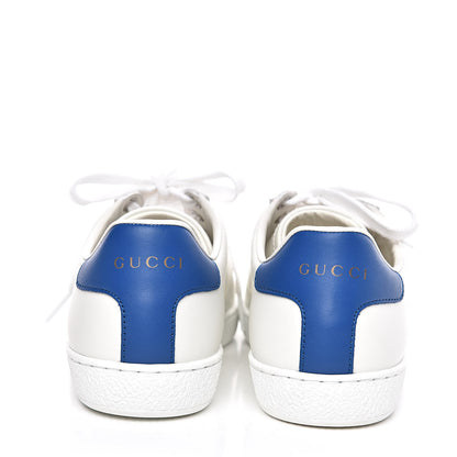 Gucci Calfskin Miro Soft Tennis Embroidered Womens Ace Sneakers 36 White Rio Blue 5 of 11