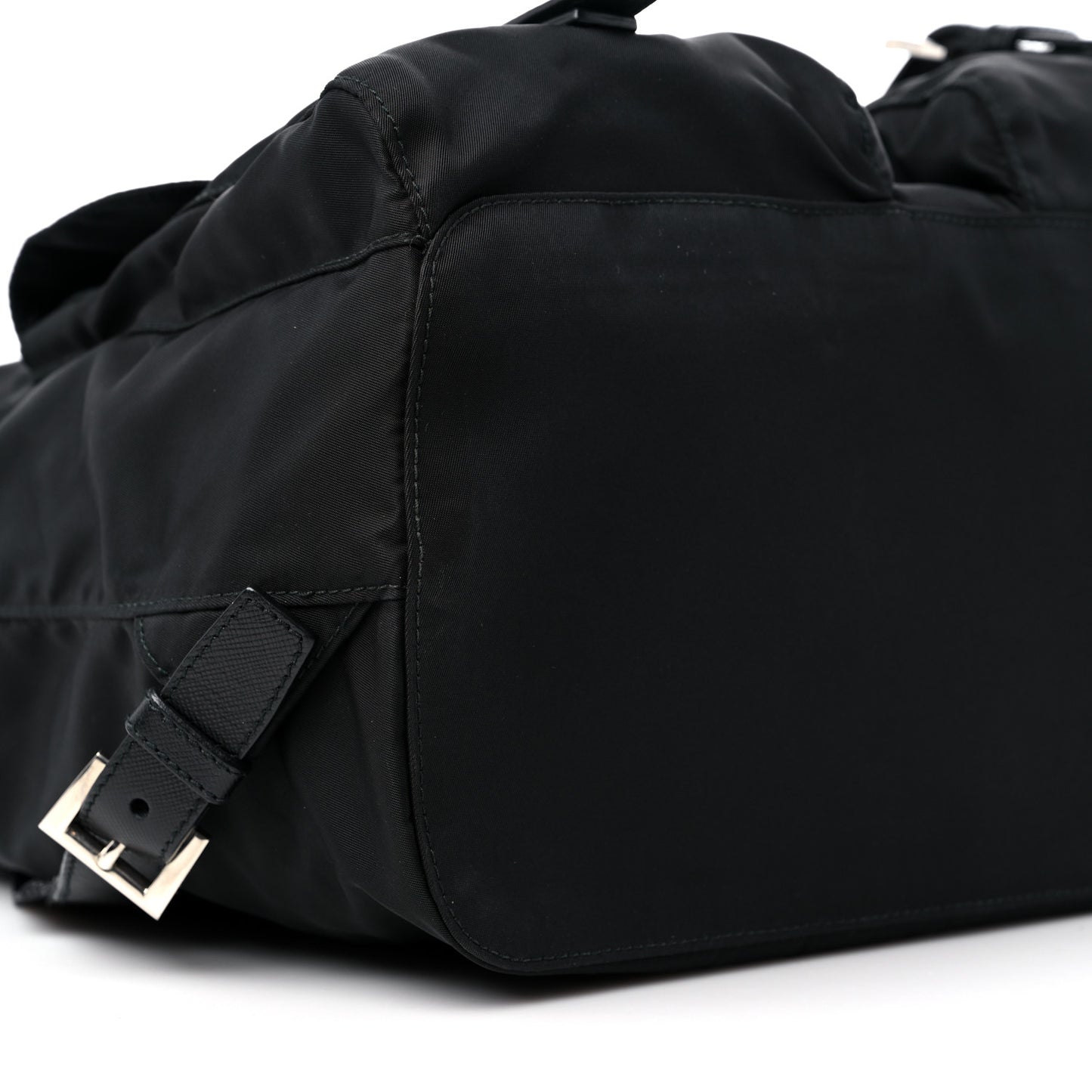 Tessuto Nylon Saffiano Medium Backpack Black