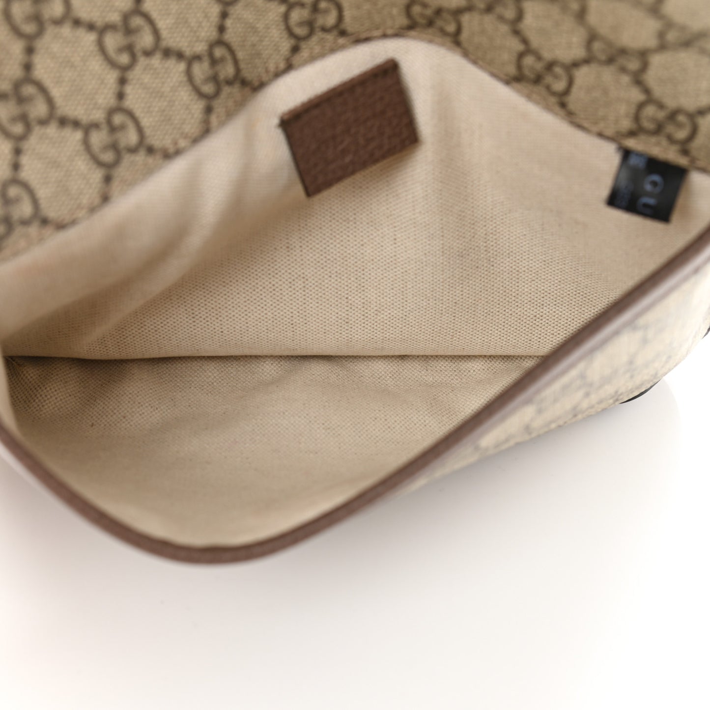 GG Supreme Monogram Neo Vintage Web Belt Bag Brown