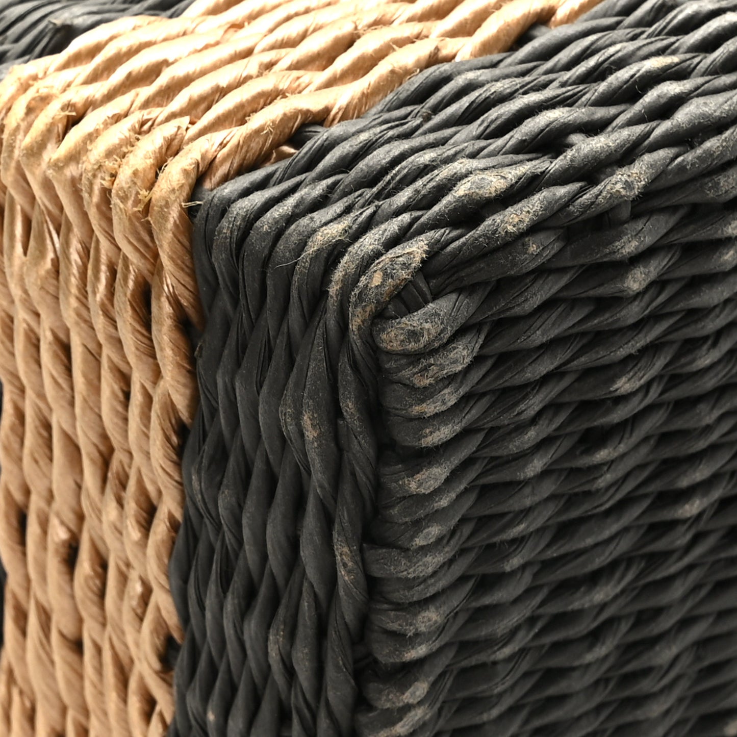 Rattan Picnic Tote Grey