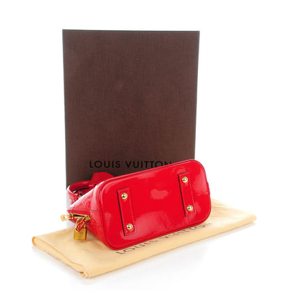 Louis Vuitton Vernis Alma BB Cherry 4 of 8