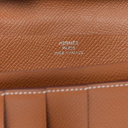 Hermes Epsom Bearn Gusset Wallet Gold 6 of 13