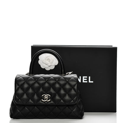 Chanel Caviar Quilted Mini Coco Handle Flap Black 8 of 8