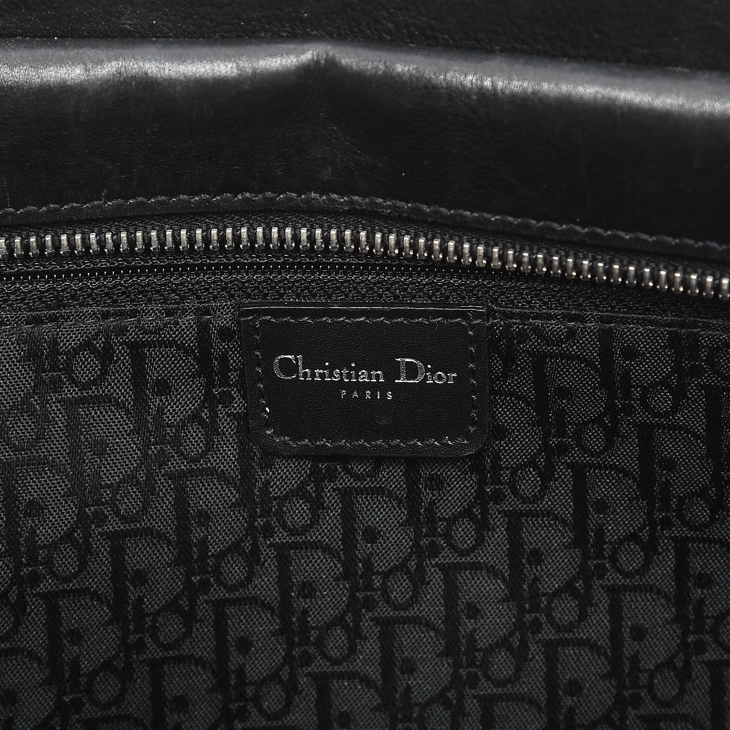 Christian Dior Calfskin Cannage Stitched Large East West Lady Dior Black 6 of 15