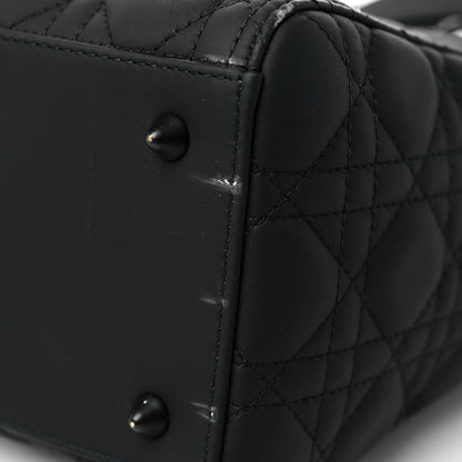 Christian Dior Ultra Matte Calfskin Cannage Medium Lady Dior Black 15 of 18