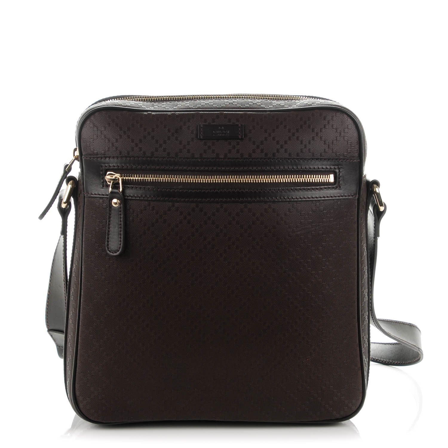 Gucci Diamante Medium Hilary Messenger Bag Dark Brown 1 of 7