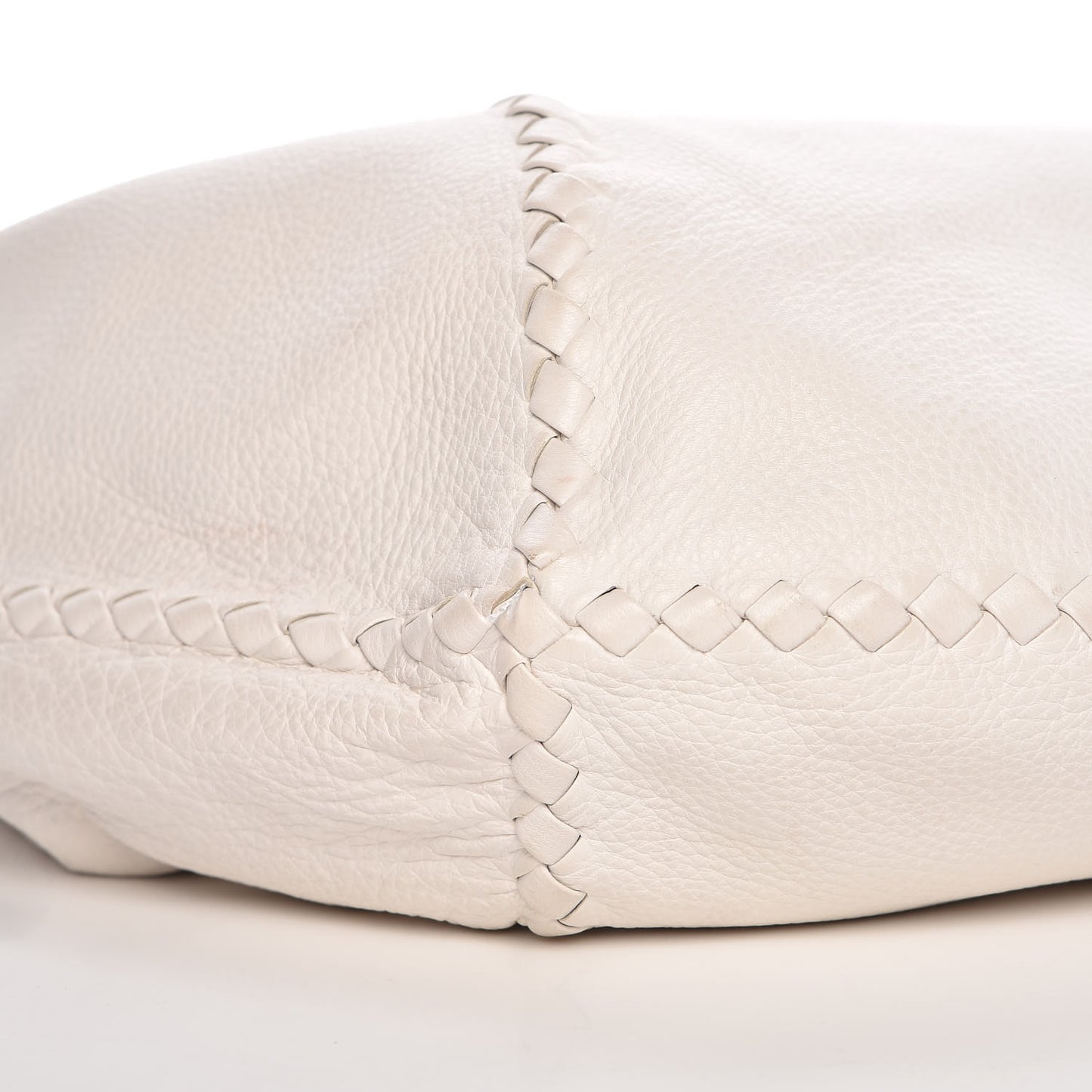 Cervo Deerskin Large Hobo Bianco White