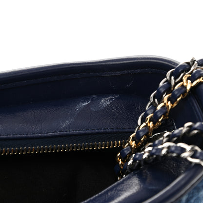 Chanel Denim Calfskin Quilted Small Gabrielle Logo Hobo Blue 11 of 11