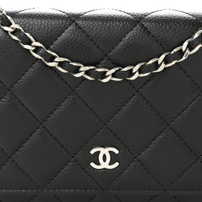 Chanel Caviar Quilted Wallet On Chain WOC Black 9 of 12