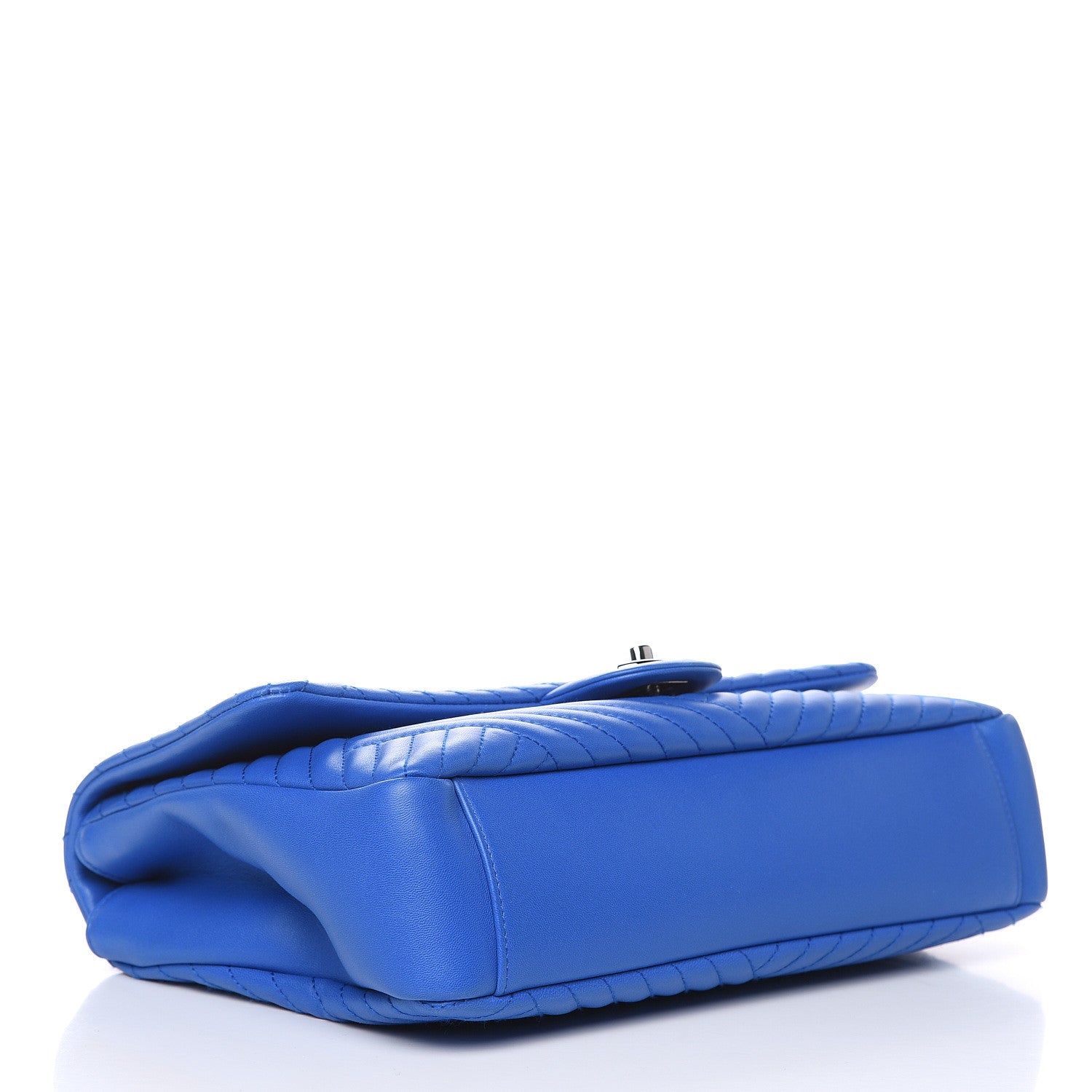 Chanel Lambskin Large CC Crossing Flap Blue 4 of 12