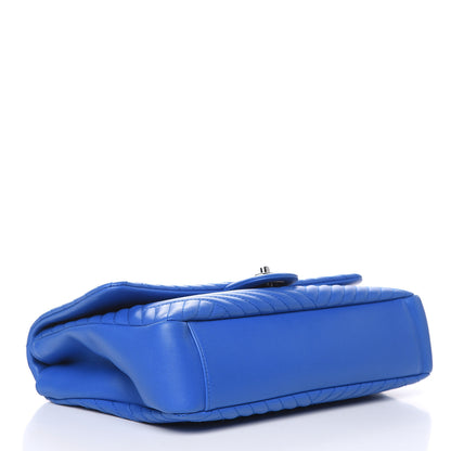 Chanel Lambskin Large CC Crossing Flap Blue 4 of 12