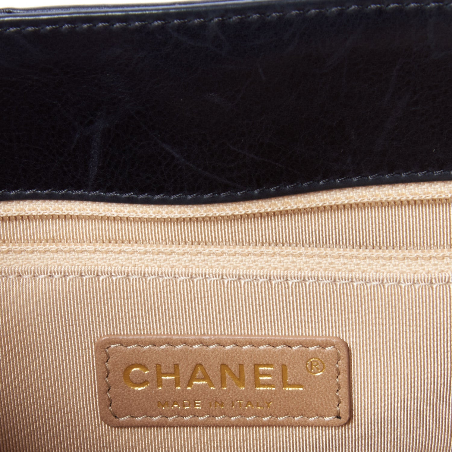 Chanel Calfskin Chevron Quilted Gabrielle Tote Black 8 of 9