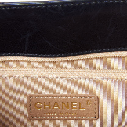 Chanel Calfskin Chevron Quilted Gabrielle Tote Black 8 of 9