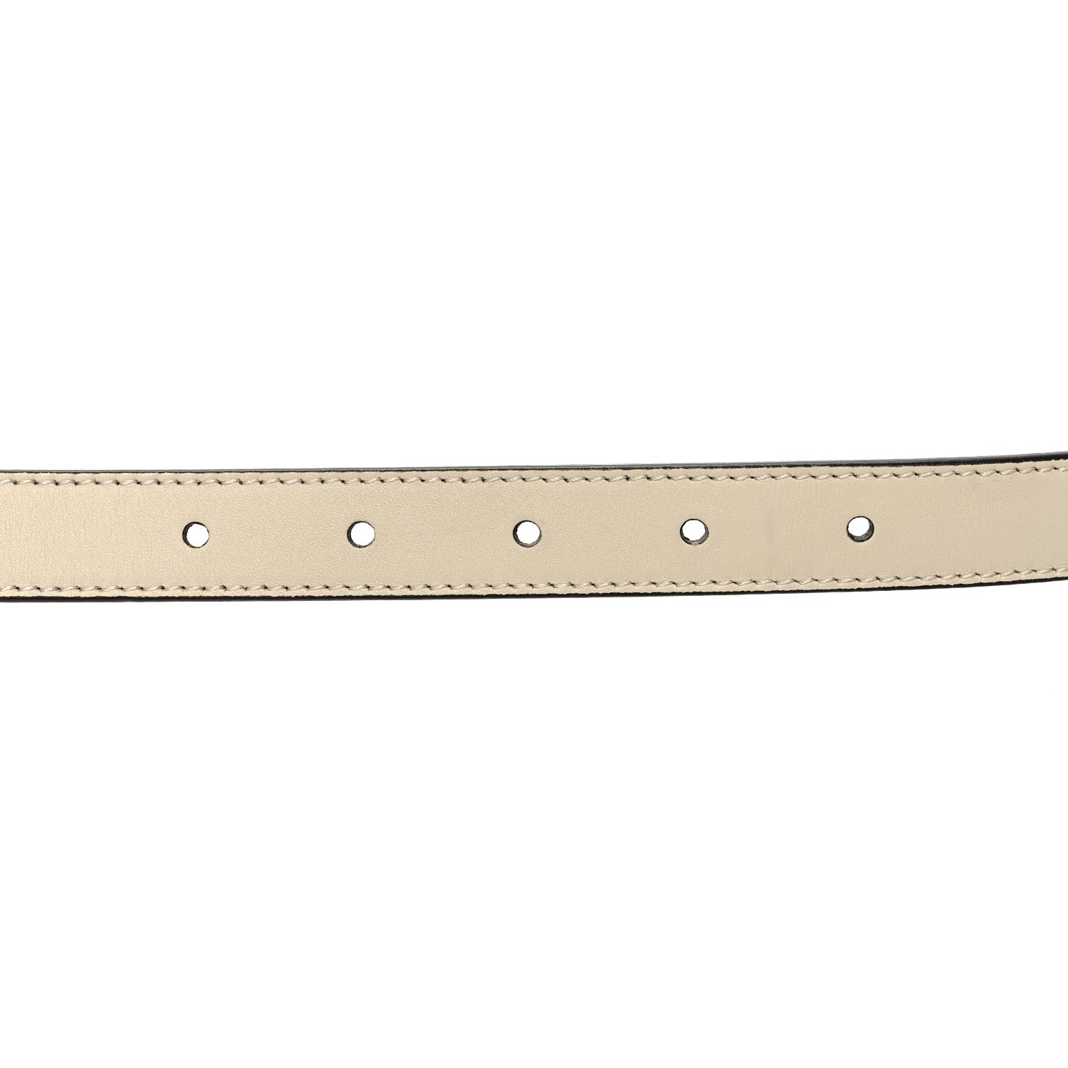 Gucci Calfskin Double G 20mm Belt 80 32 Mystic White 3 of 5