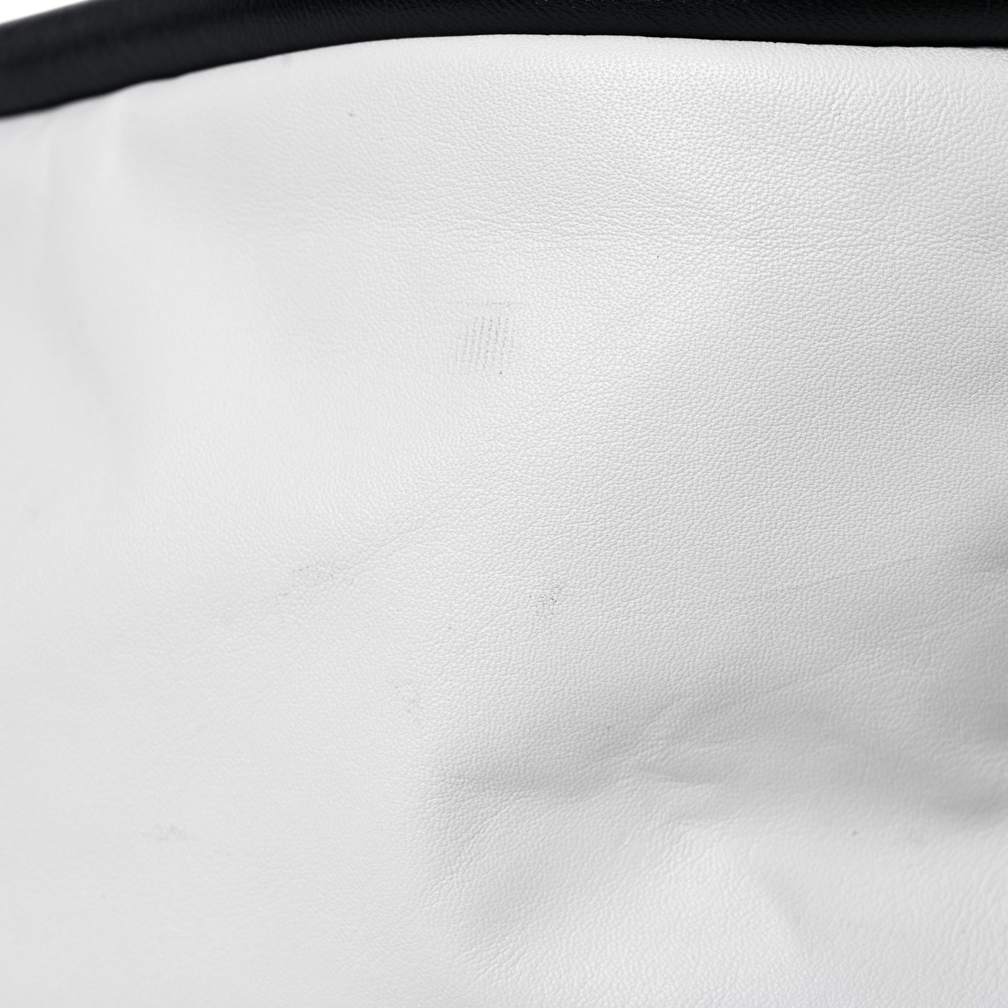 Nappa Colorblock Side Pockets Tote Black White