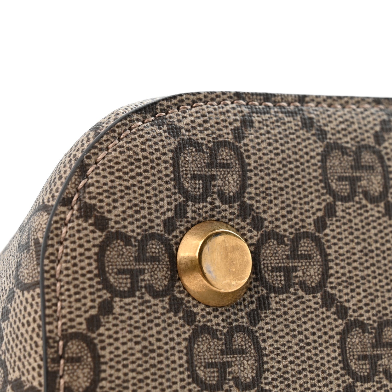Balenciaga X GUCCI GG Supreme Monogram Medium Ville Top Handle Beige Ebony 10 of 10