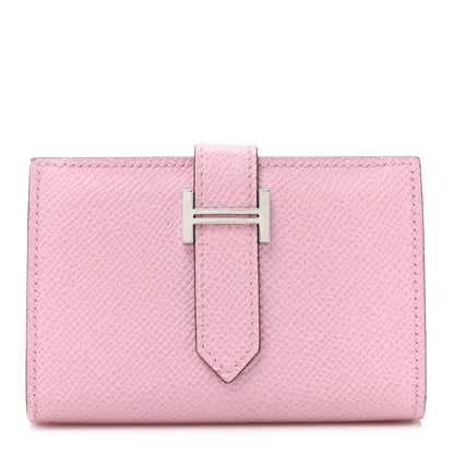Hermes Epsom Mini Bearn Wallet Mauve Sylvester 1 of 13