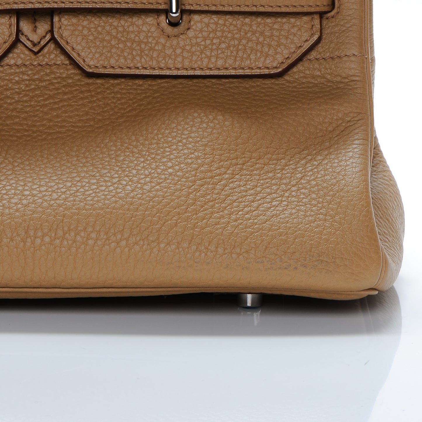 Taurillon Clemence JPG Birkin 42 Biscuit