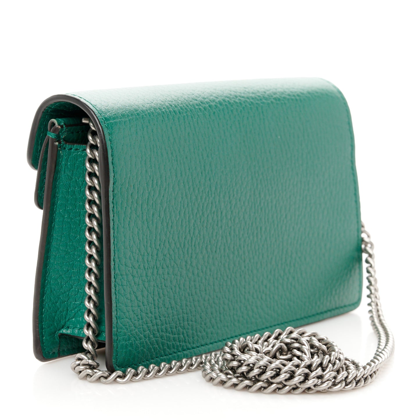 Dollar Calfskin Crystal Super Mini Dionysus Shoulder Bag Emerald