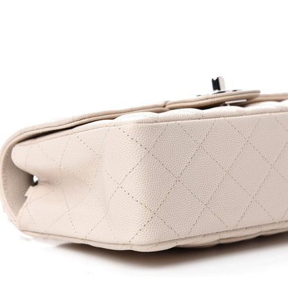 Chanel Caviar Quilted Mini Rectangular Flap White 6 of 11
