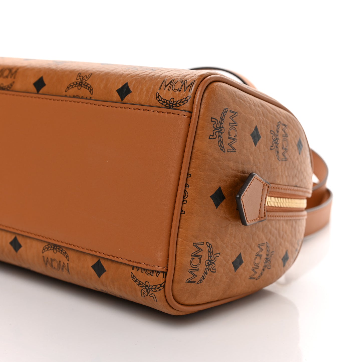 Visetos Small Boston Bag Cognac