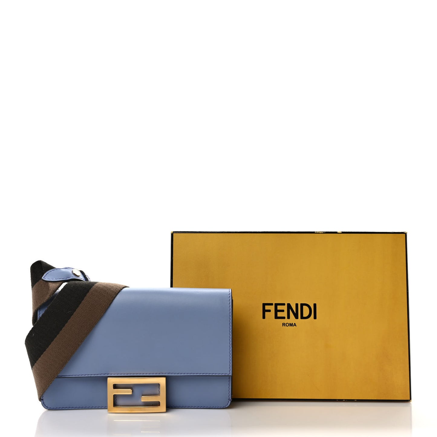 Vitello King Mini Flat Baguette Azzurro Sky
