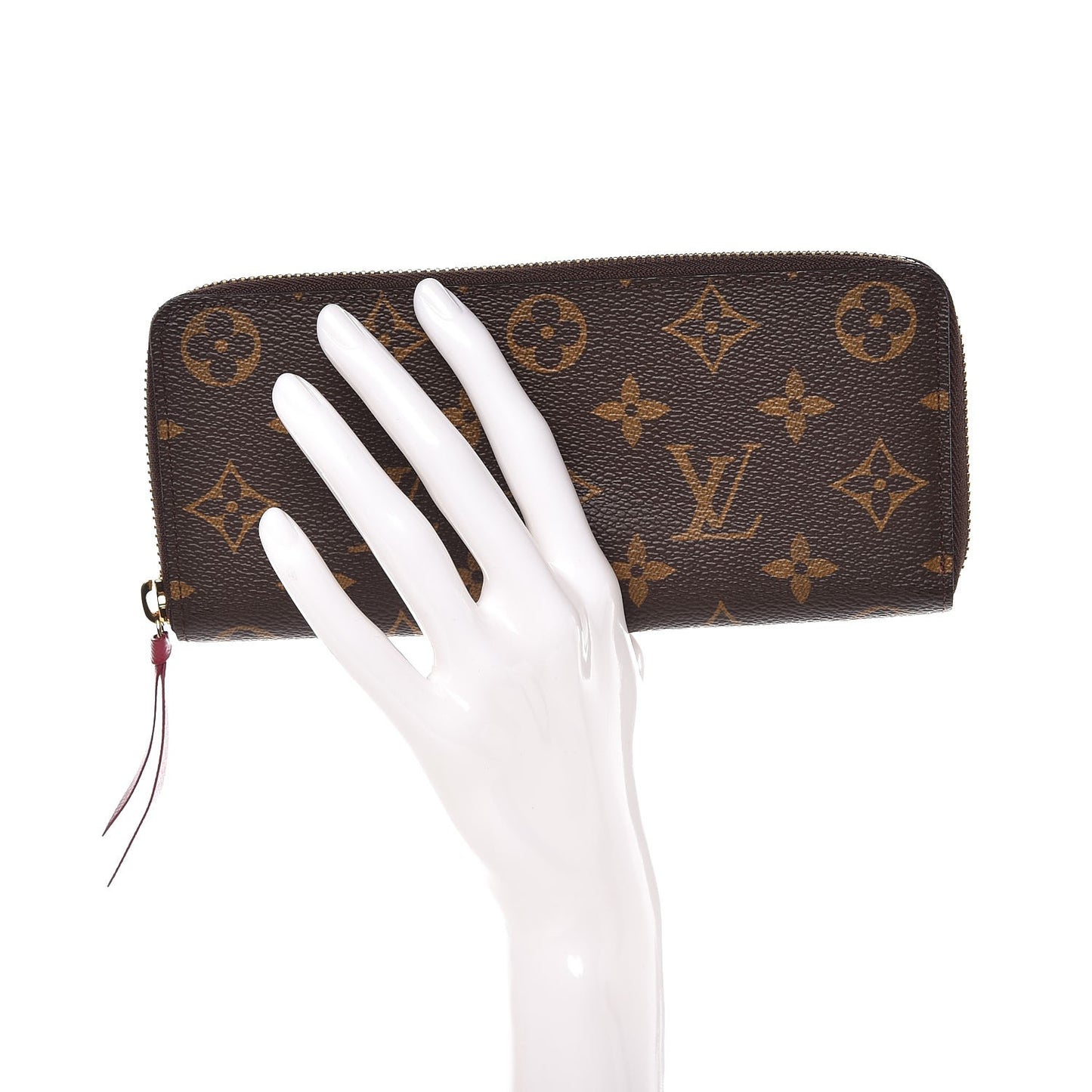Monogram Clemence Wallet Fuchsia