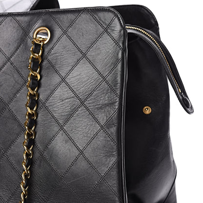Chanel Calfskin Stitched XL Weekender Black 19 of 25