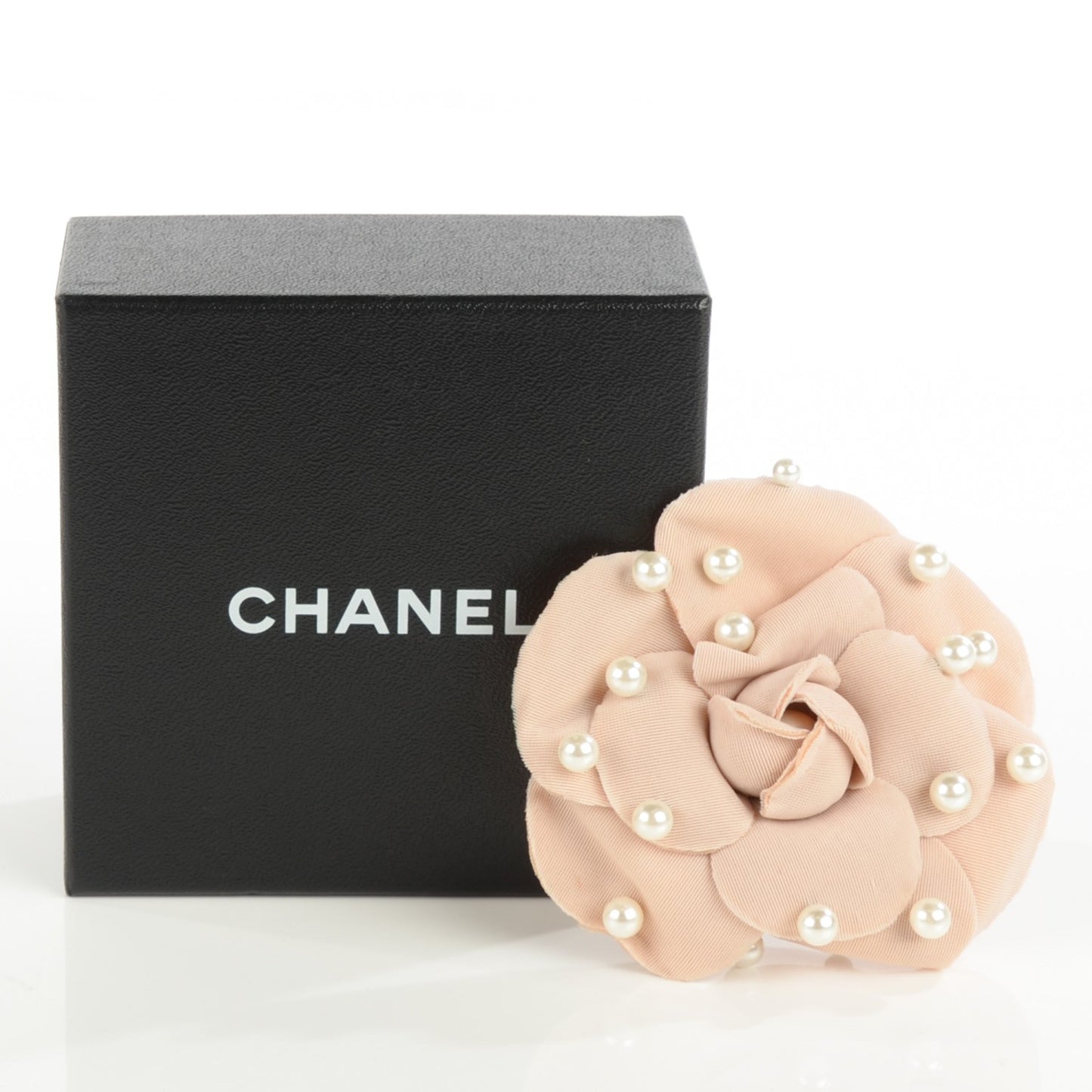 Pearl CC Camellia Brooch