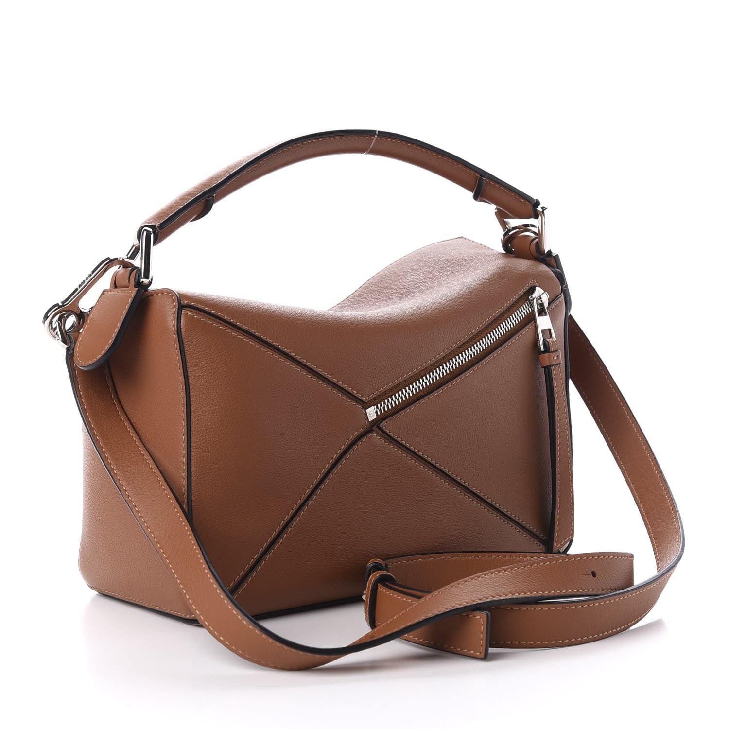 Loewe Calfskin Small Puzzle Bag Tan 3 of 10