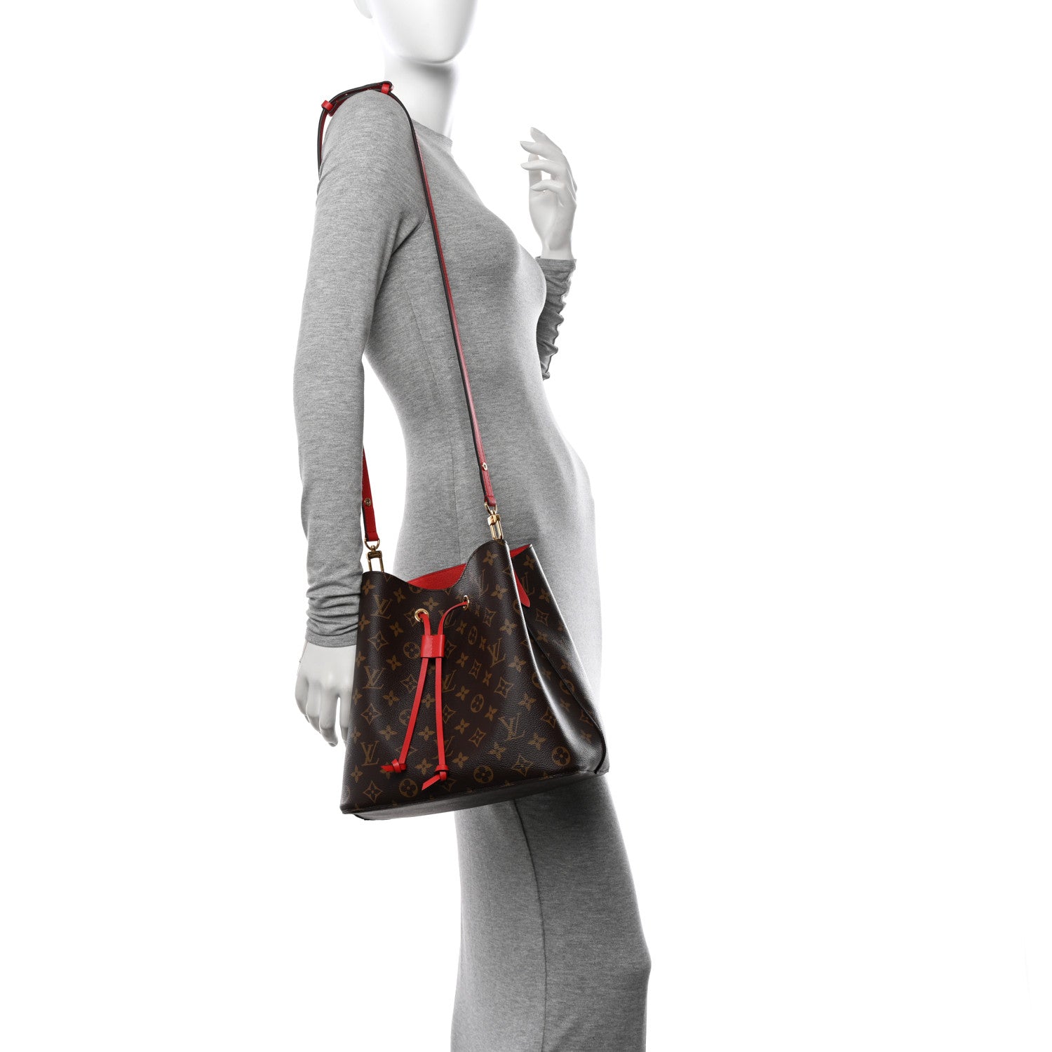 Louis Vuitton Monogram Neonoe MM Coquelicot 2 of 9