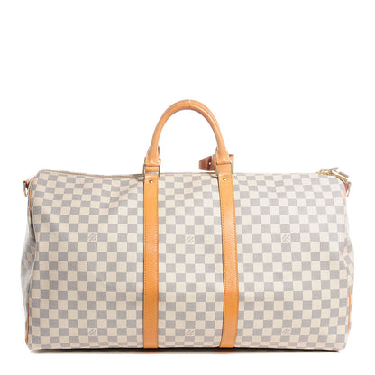 Louis Vuitton Damier Azur Keepall Bandouliere 55 1 of 7