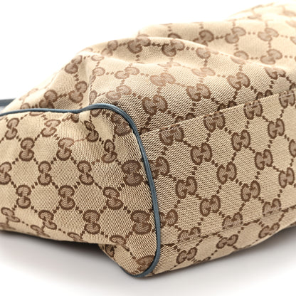 Gucci Monogram Medium Sukey Tote Metallic Blue 9 of 10