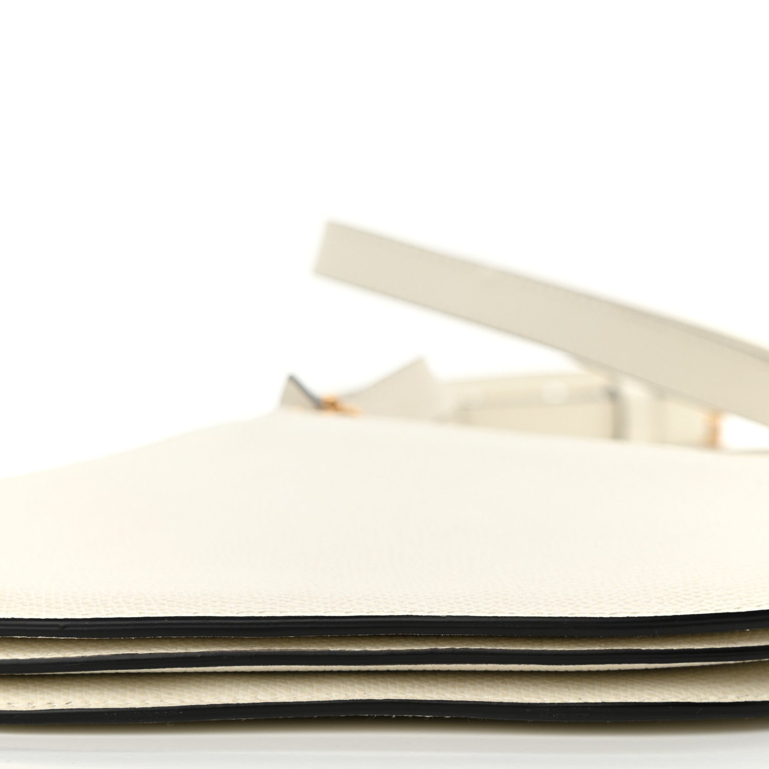 Christian Dior Grained Calfskin Saddle Pouch With Strap White 9 of 9