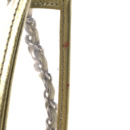 Chanel Metallic Lambskin PVC Medium Naked Flap Gold 10 of 10