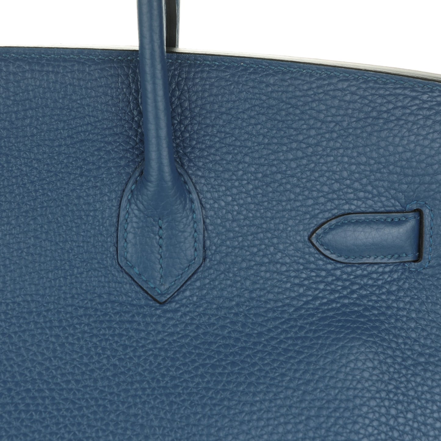 Taurillon Clemence Birkin 35 Bleu Thalassa
