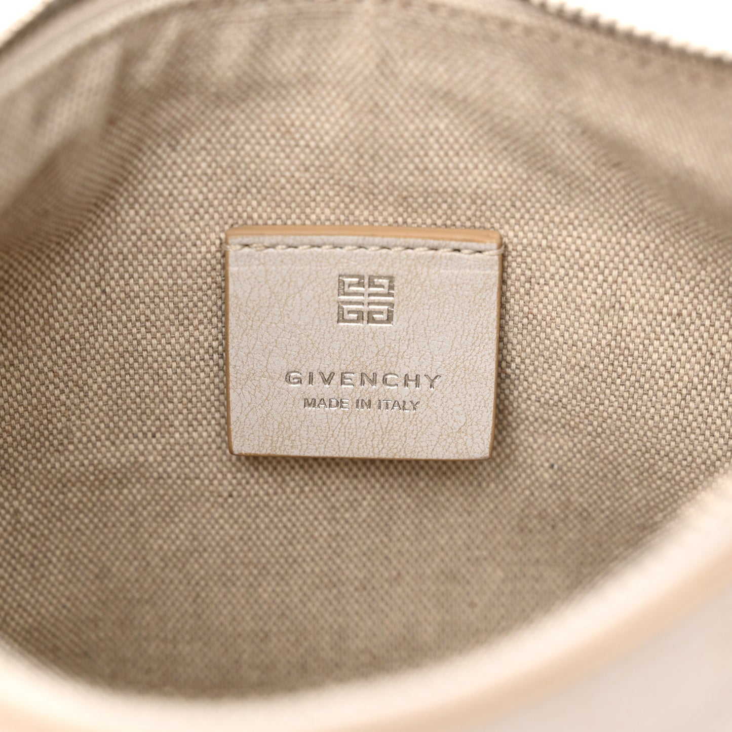 Tumbled Calfskin Mini Voyou Bag Ivory