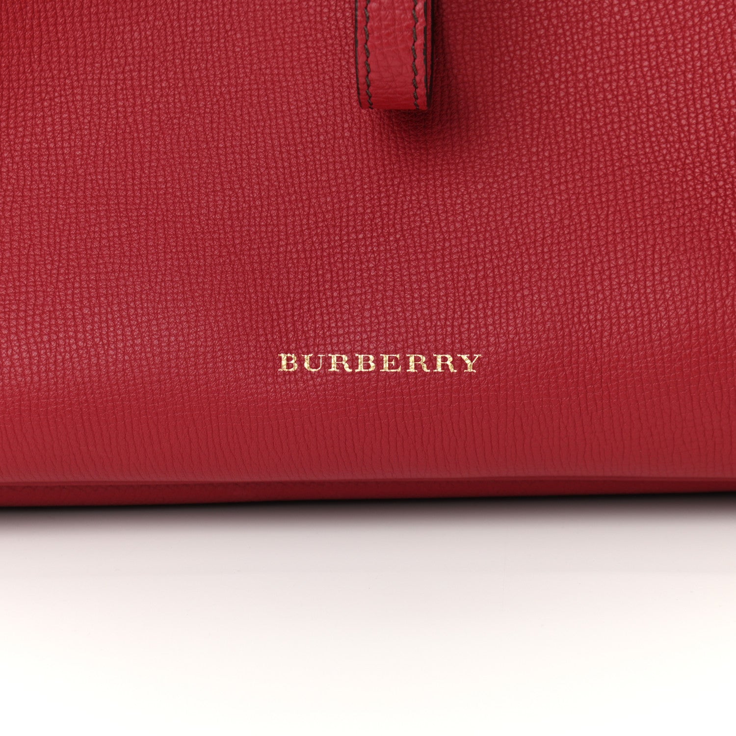 Burberry Grainy Calfskin Medium Honeybrook Tote Red 6 of 9